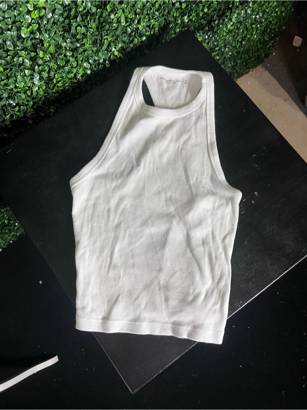 Abercrombie & Fitch White Ribbed Tank
